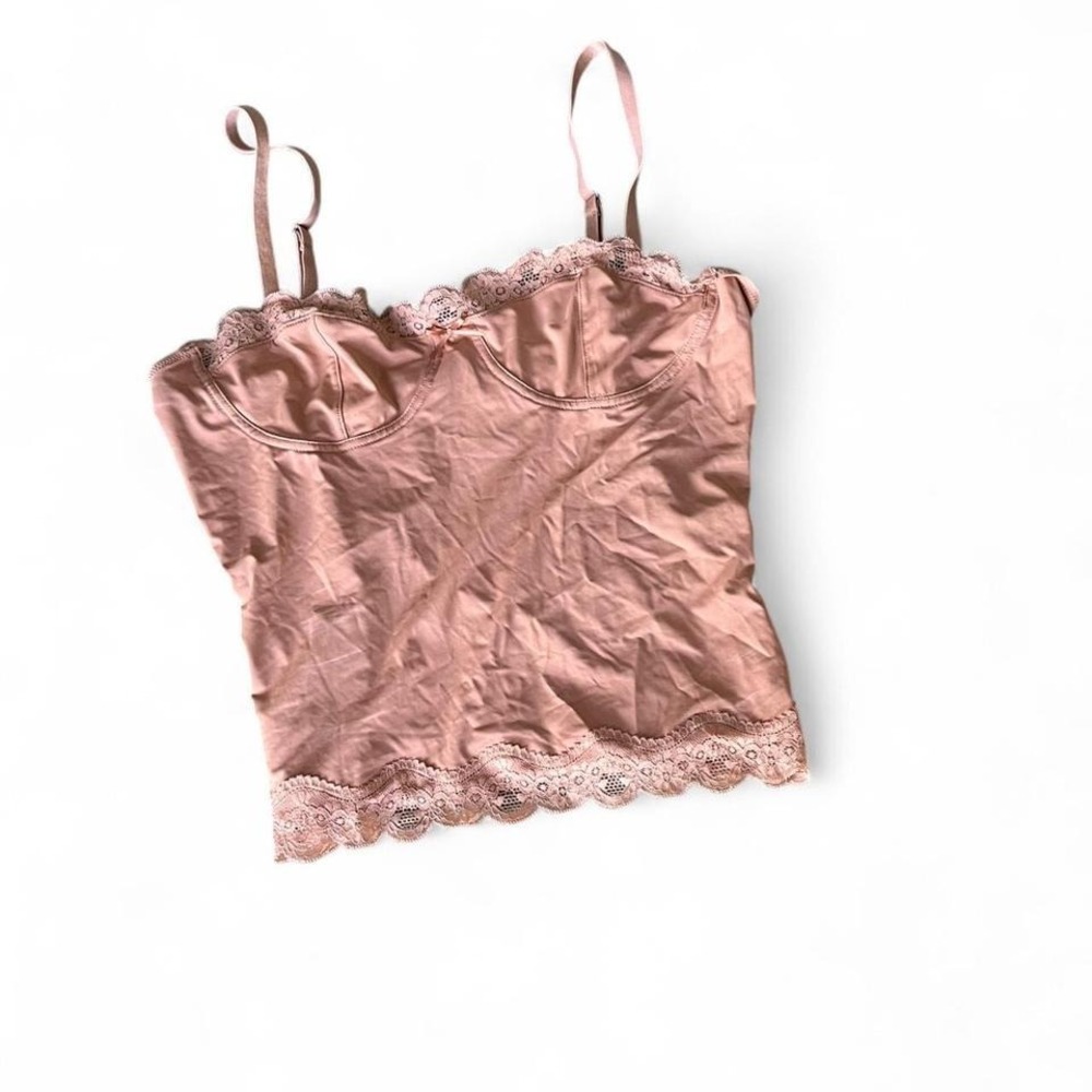 Lioness Nude Lace Cami Top Small Adjustable Straps‎ Fairycore Coquette Aesthetic